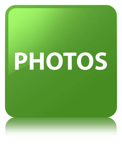 Foto's zachte groene vierkante knop — Stockfoto