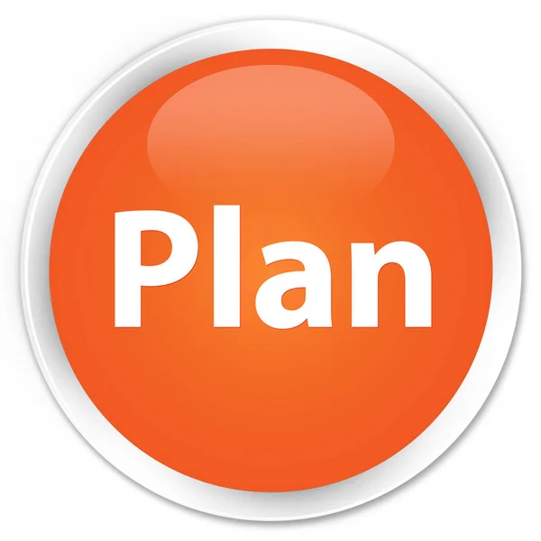 Premium plan pomarańczowy, okrągły przycisk — Zdjęcie stockowe