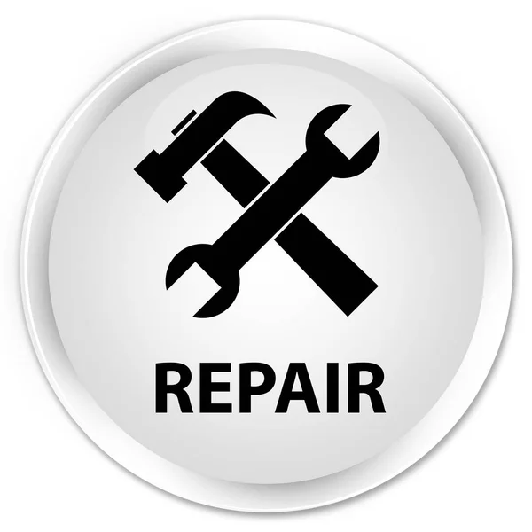 Reparatur (Werkzeug-Symbol) Premium-weißer runder Knopf — Stockfoto