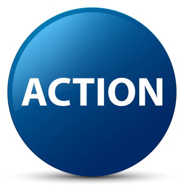 Eylem mavi yuvarlak düğmesi