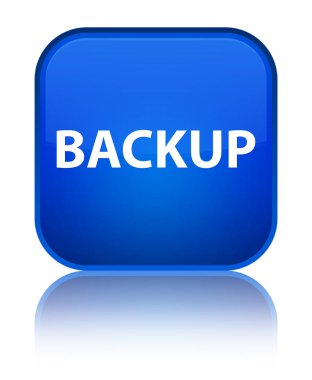 Yedek özel mavi kare düğmesini