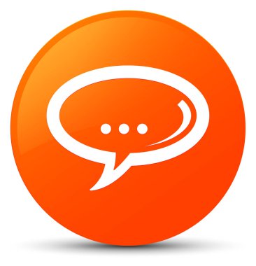 Sohbet simgesi turuncu yuvarlak düğmesi