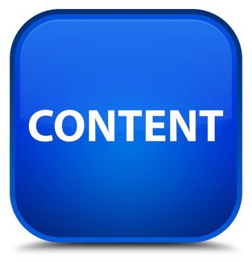 İçerik özel mavi kare düğme