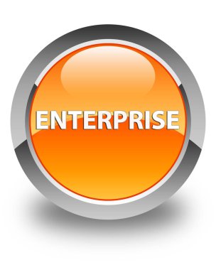 Kurumsal parlak turuncu yuvarlak düğme