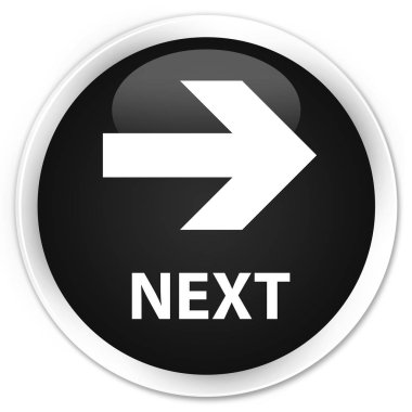 Sonraki prim siyah yuvarlak düğmesi