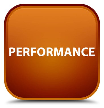 Performans özel kahverengi kare düğme