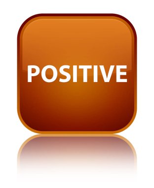 Pozitif özel kahverengi kare düğme