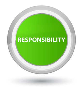 Sorumluluk asal yumuşak yeşil yuvarlak düğmesi