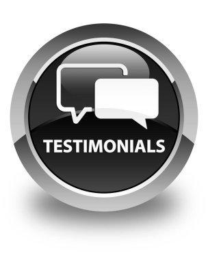 Referansları parlak siyah yuvarlak düğme