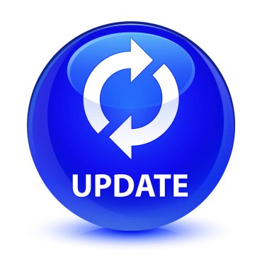 Cam gibi mavi yuvarlak düğmesini güncelleştir