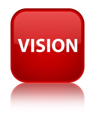 Vizyon özel kırmızı kare düğme