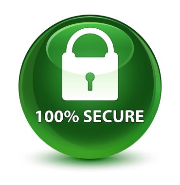 % 100 güvenli cam gibi yumuşak yeşil yuvarlak düğmesini