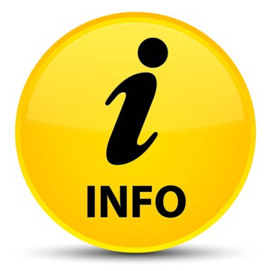 Bilgi özel sarı yuvarlak düğmesine