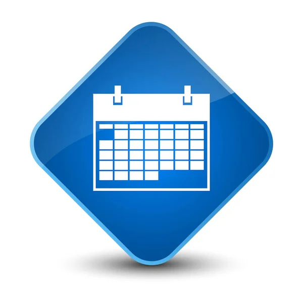 Kalendern ikonen elegant blå diamant knapp — Stockfoto