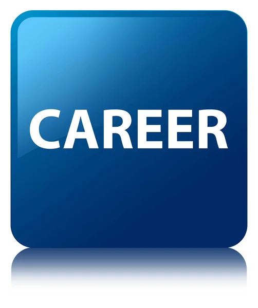 Career blue square button — Stock Photo, Image