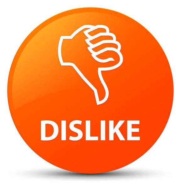 Dislike buton rotund portocaliu — Fotografie, imagine de stoc