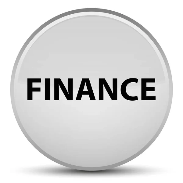 Finanzas botón redondo blanco especial — Foto de Stock