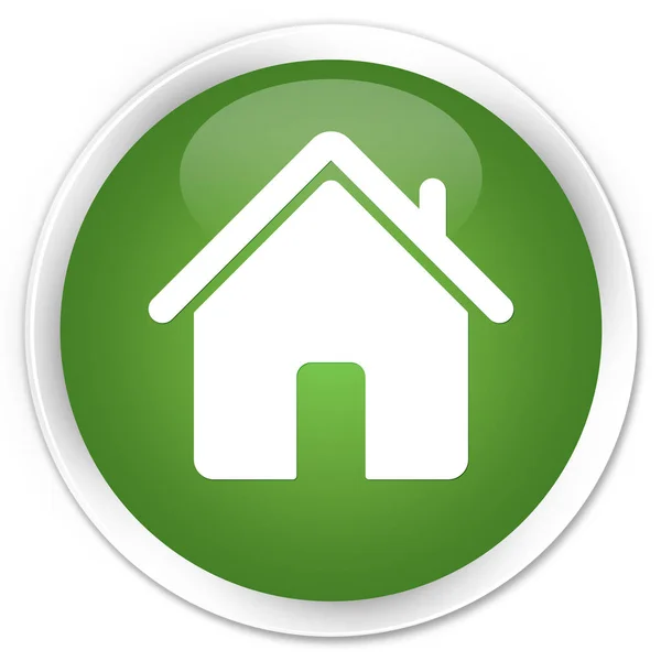 Home icon premium soft green round button