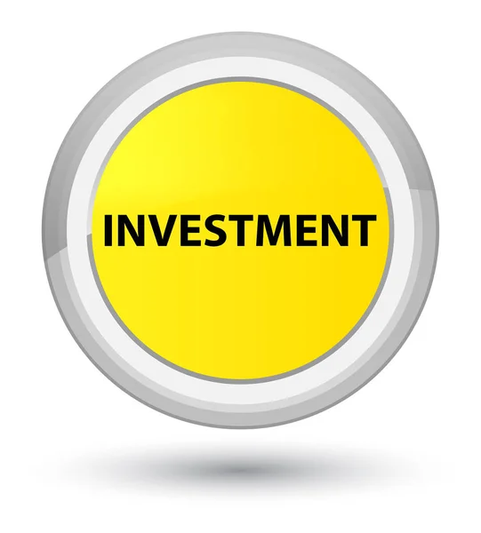 投資主の黄色い丸いボタン — ストック写真