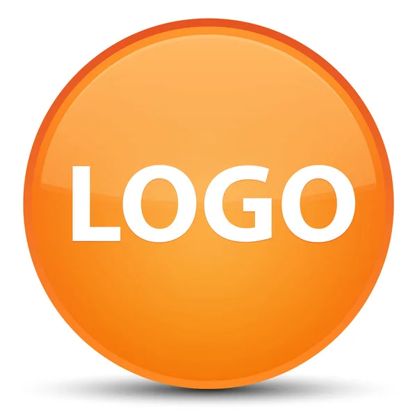 Logo spezielle orange runde Taste — Stockfoto