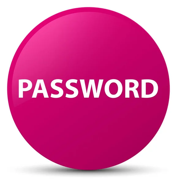 Lösenord rosa runda knappen — Stockfoto