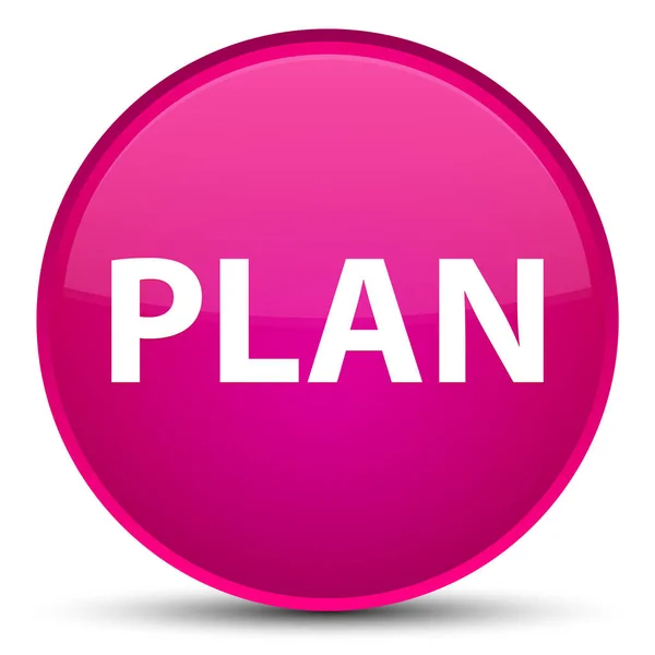Plán speciální růžové kulaté tlačítko — Stock fotografie