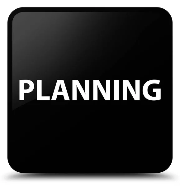 Planificación botón cuadrado negro — Foto de Stock