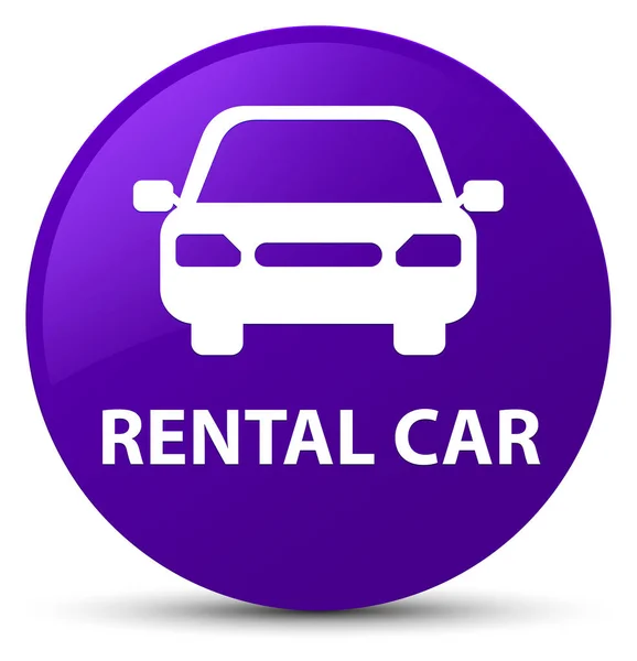 Rental car purple round button — Stock Photo, Image