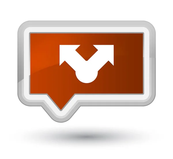 Compartir icono prime brown banner botón —  Fotos de Stock