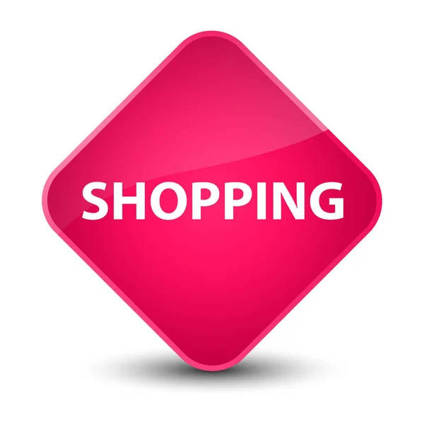 ショッピングのエレガントなピンク ダイヤモンド ボタン — ストック写真