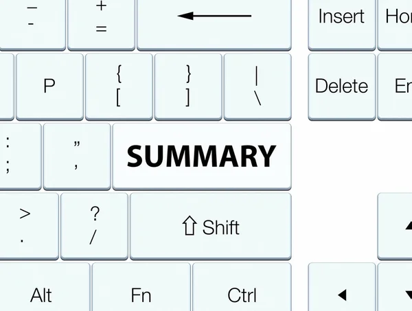 Sammanfattning vit tangentbord knappen — Stockfoto