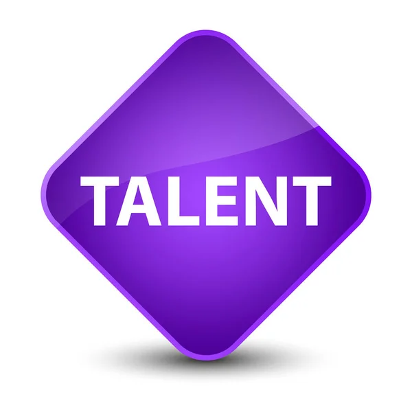 Talent elegant purple diamond button — Stock Photo, Image