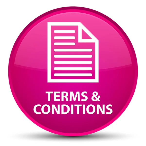 Terms and conditions (page icon) special pink round button