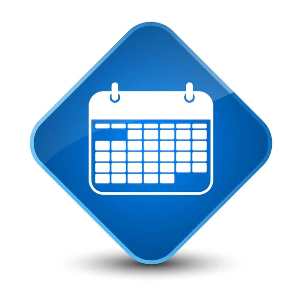 Calendar icon elegant blue diamond button — Stock Photo, Image