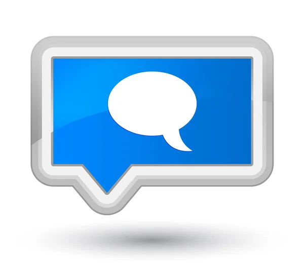 Chat icon prime cyan blue banner button — Stock Photo, Image