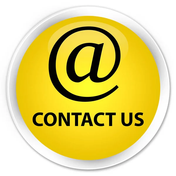 Contact us (email address icon) premium yellow round button