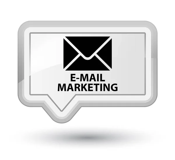 E-mail marketing prime biały sztandar przycisk — Zdjęcie stockowe