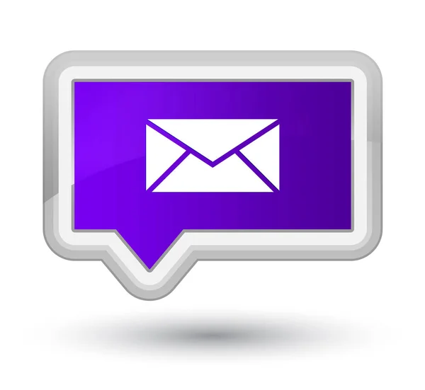 Email icon prime purple banner button — Stock Photo, Image