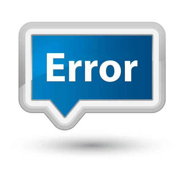 Error prime blue banner button — Stock Photo, Image