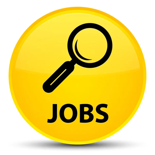 Jobs spezieller gelber runder Knopf — Stockfoto
