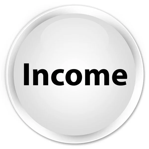 Income premium white round button — Stock Photo, Image