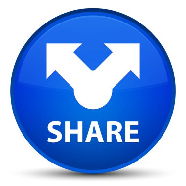 Paylaş özel mavi yuvarlak düğmesi