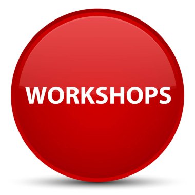 Atölye çalışmaları özel kırmızı yuvarlak düğmesi