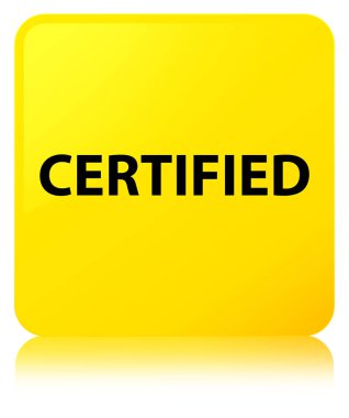 Sertifikalı sarı kare düğme