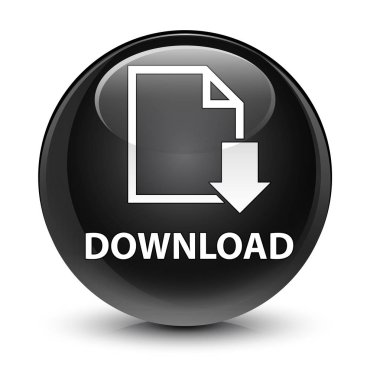 (Belge simgesi) cam gibi siyah yuvarlak düğmesini indir