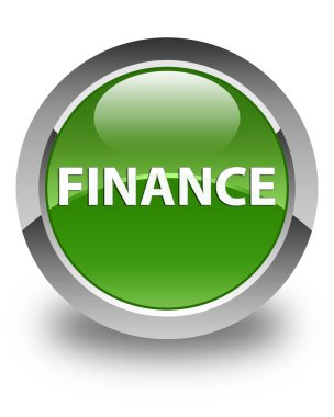 Finans parlak yumuşak yeşil yuvarlak düğme