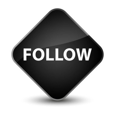 Zarif siyah elmas düğmesini izleyin