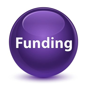 Cam gibi mor yuvarlak düğmesini finansman