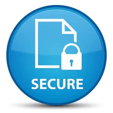 (Belge sayfa asma kilit simgesi) özel mavi popo mavi güvenli