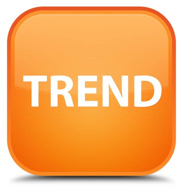 Eğilim özel turuncu kare düğme